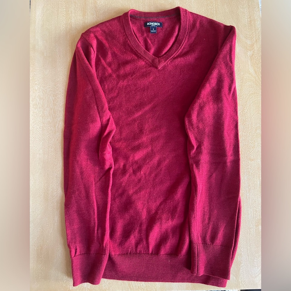 Bonobos 100% Extra Fine Merino Wool Sweater - Small - Picture 2 of 3